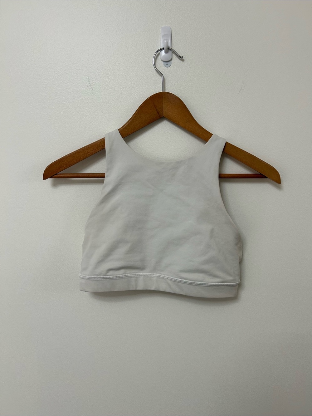 Lululemon High Neck White Sports Bra